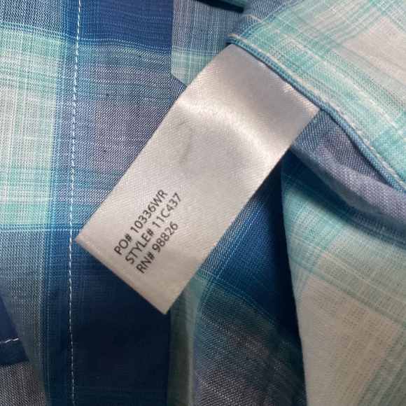 NWT US POLO ASSN Casual Shirt Button Down ~ White / Blue Plaid Medium - Picture 7 of 7